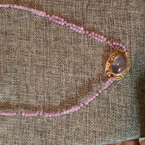 Star ruby and natural ruby necklace brass and sterling 😍 - Picture 4 of 7